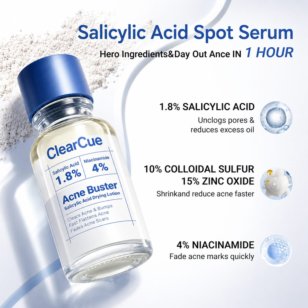 ClearCue acne drying lotion — view 5